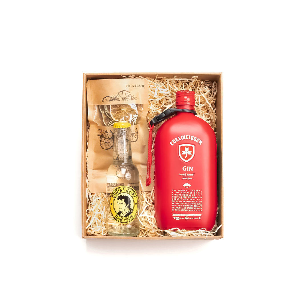 Edelweisser Herbal Gin Gift Box - Indigo