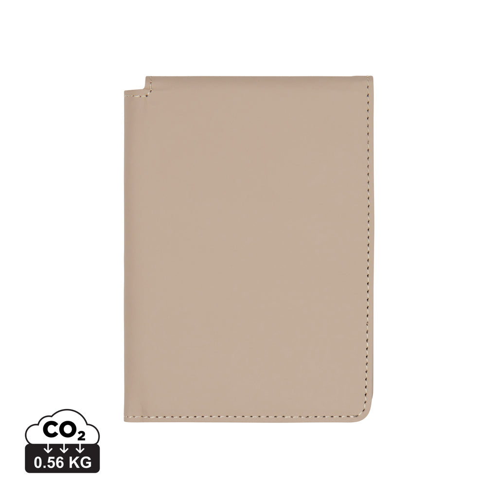 VINGA Baltimore RCS recycled polyester RFID passport cover - Indigo