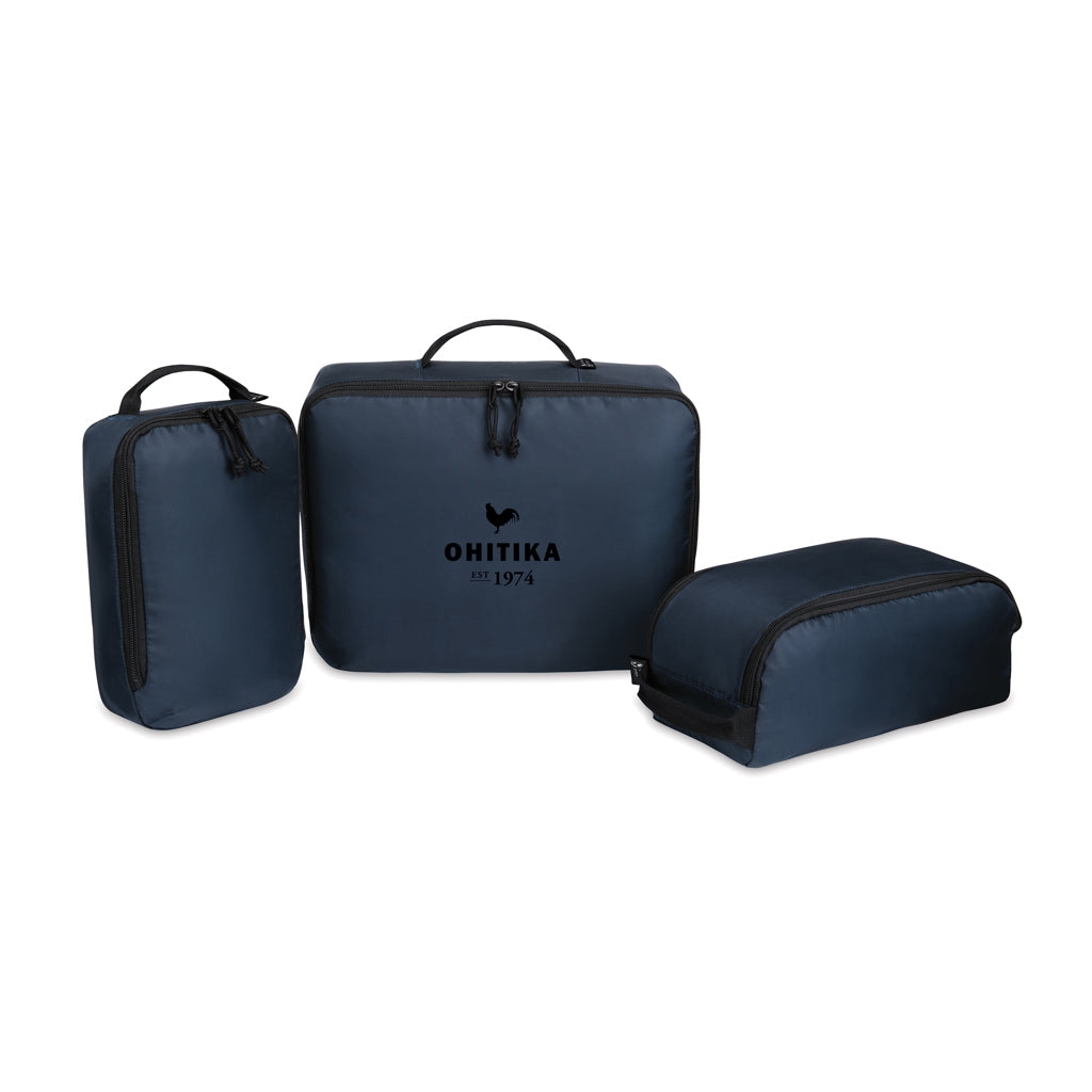 Renew AWARE™ rPET 3 Piece Packing Cube Set - Navy