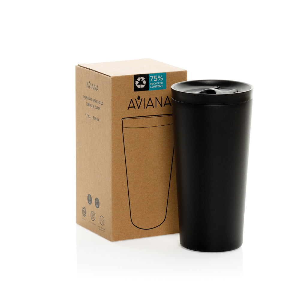 Aviana™ Rowan RCS Recycled Tumbler 500 ML - Black
