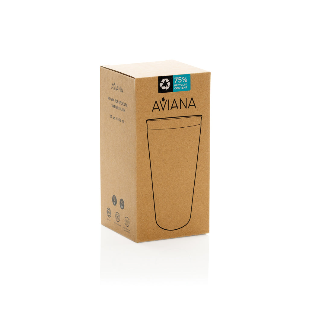 Aviana™ Rowan RCS Recycled Tumbler 500 ML - Black