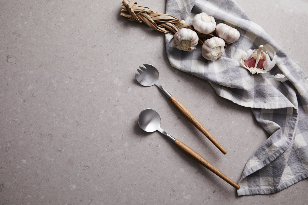 VINGA Retro serving cutlery - Brown