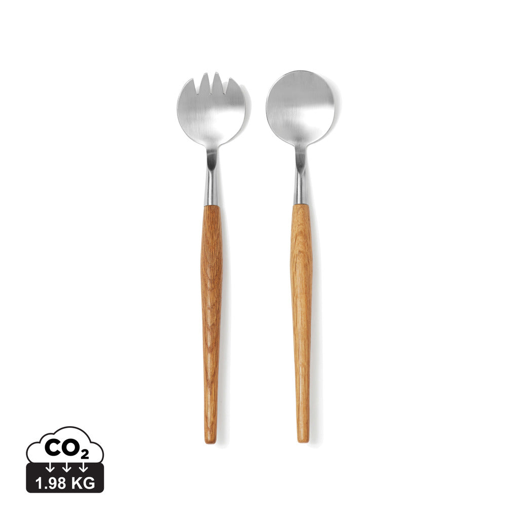 VINGA Retro serving cutlery - Brown