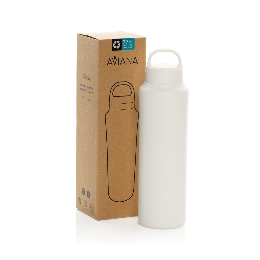 Aviana™ Rowan RCS Recycled Water Bottle 740 ML - White