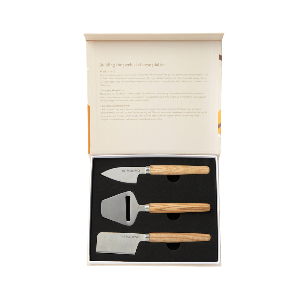 VINGA Retro cheese set - Brown
