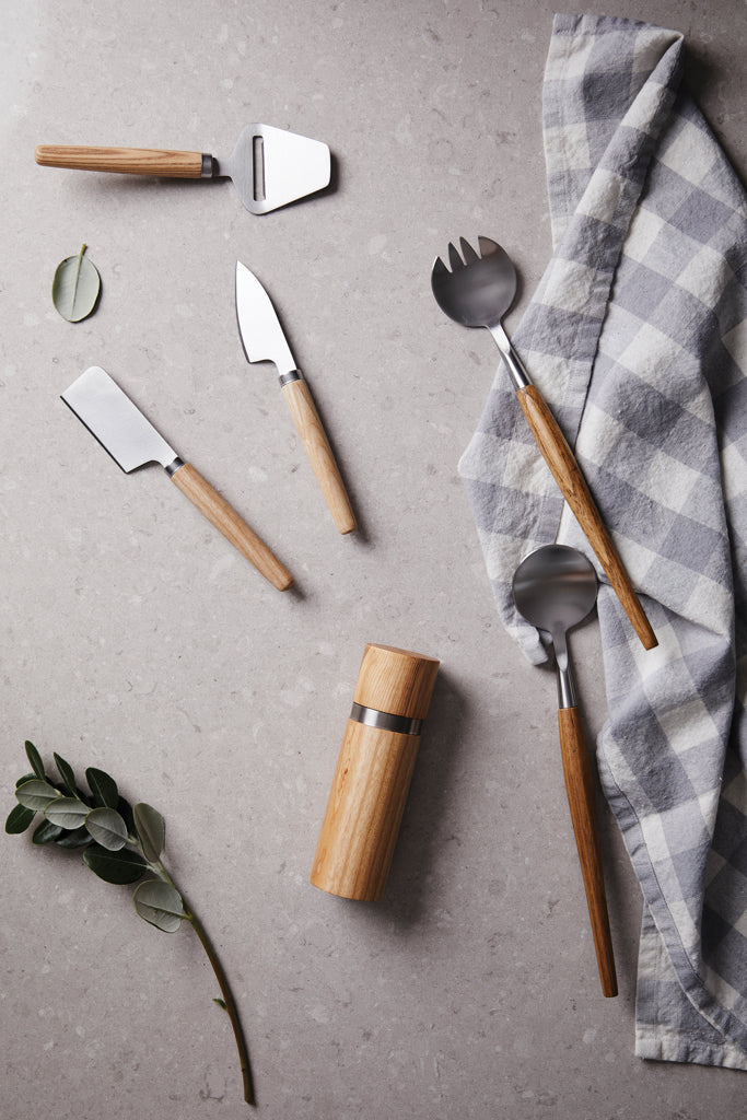 VINGA Retro cheese set - Brown