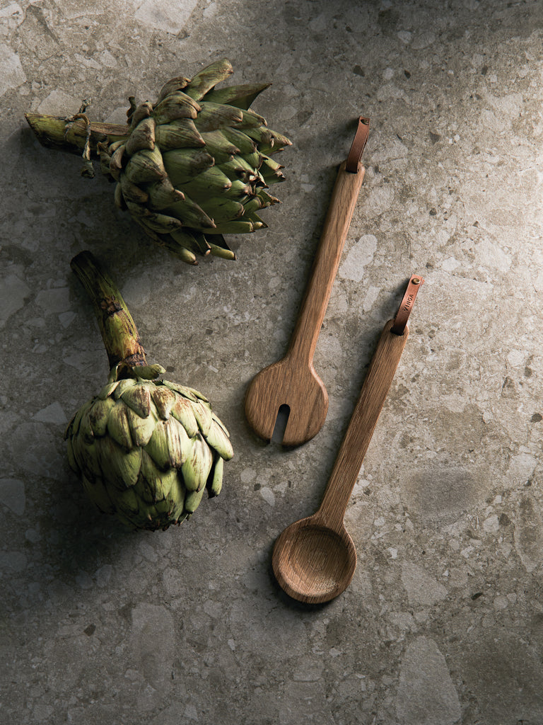 VINGA Alcamo serving cutlery - Brown