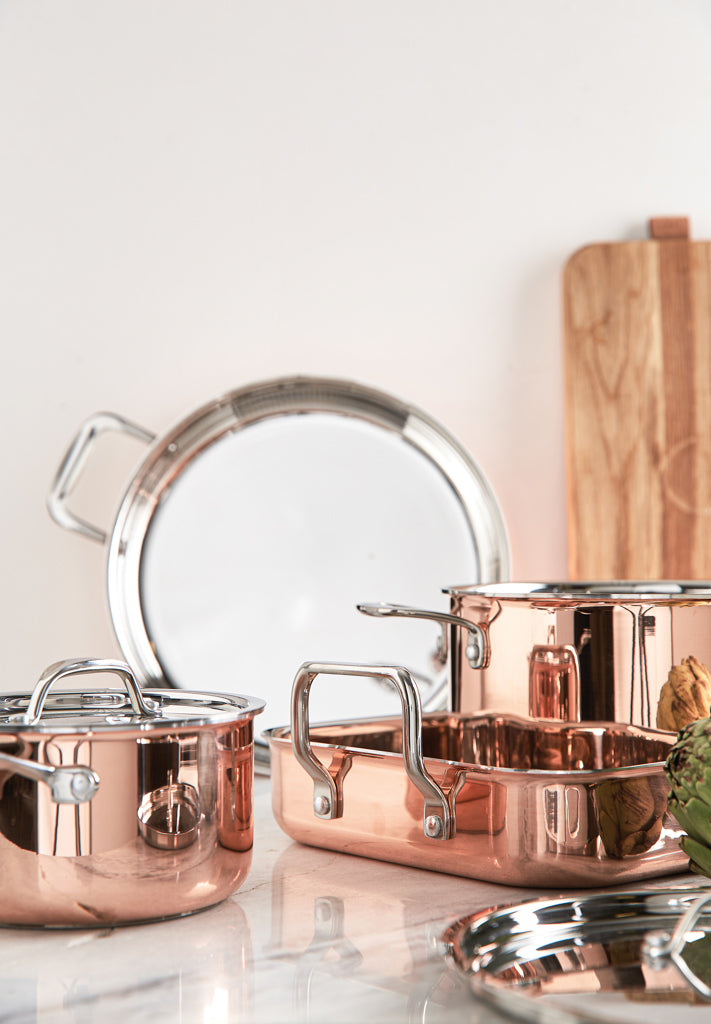 VINGA Baron copper saucepan - Brown