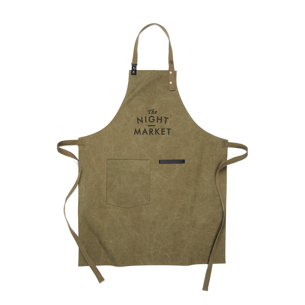 VINGA Tome GRS recycled canvas Apron - Green