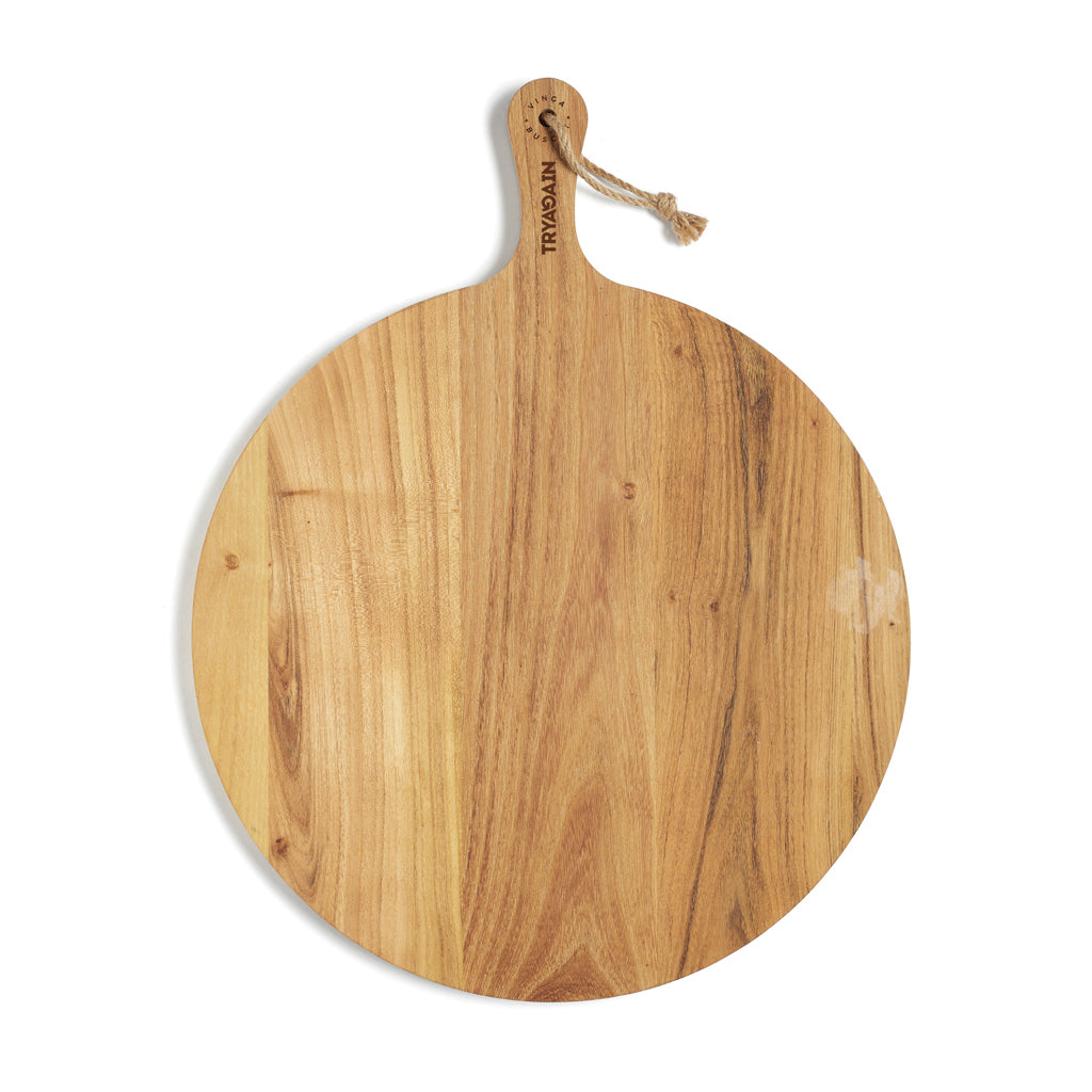 VINGA Buscot Round Serving Board - Brown