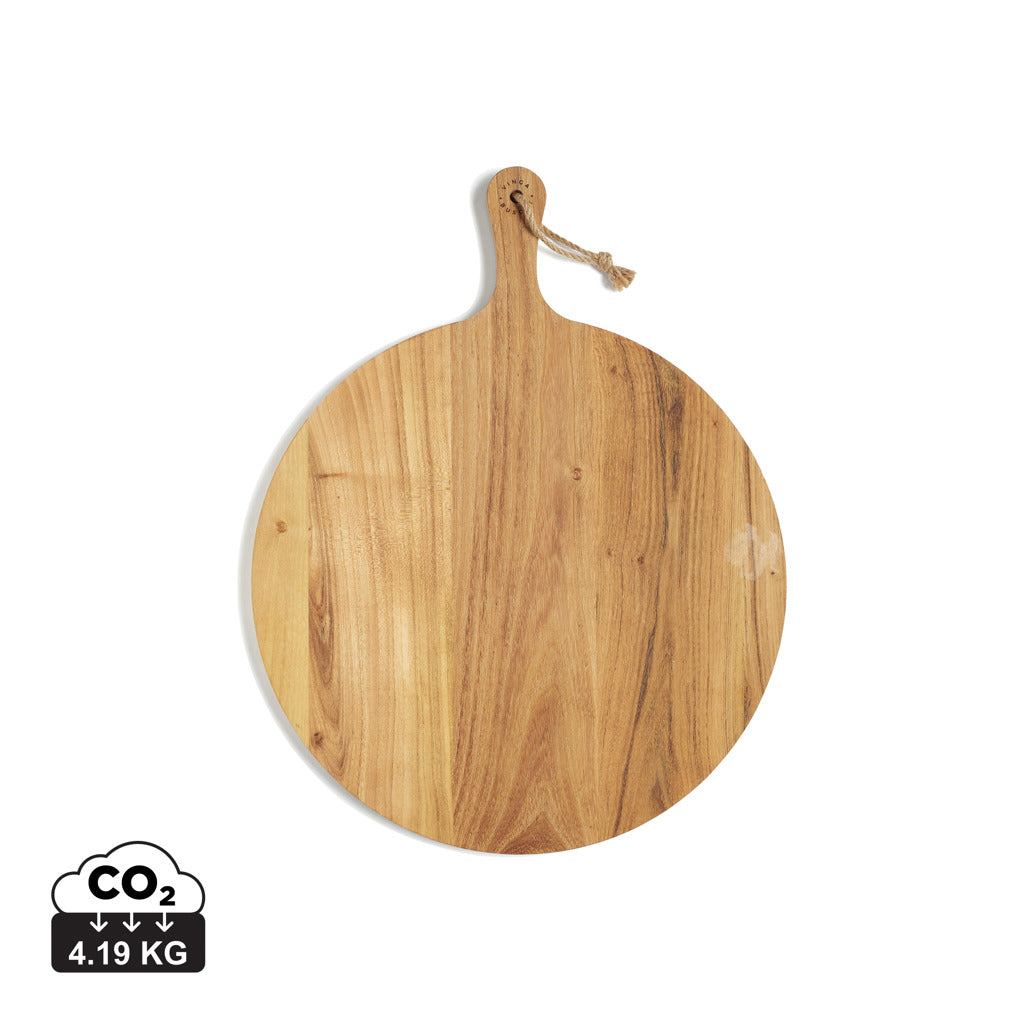VINGA Buscot Round Serving Board - Brown
