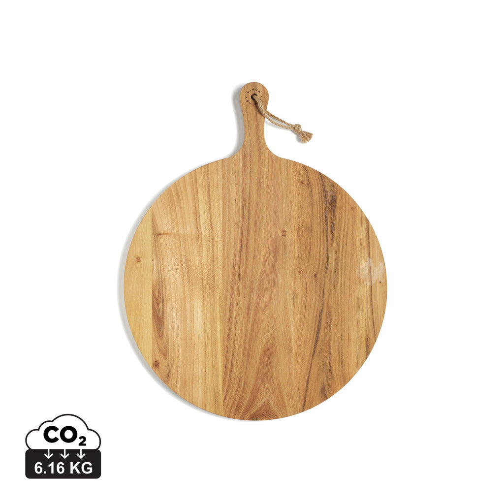 VINGA Buscot Round Serving Board - Brown
