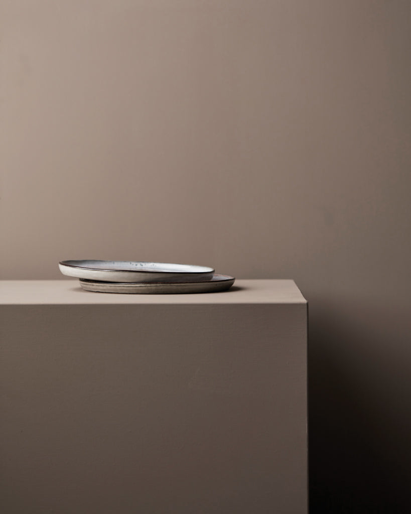VINGA Nomimono plate 20 cm, 2 pcs set - Beige