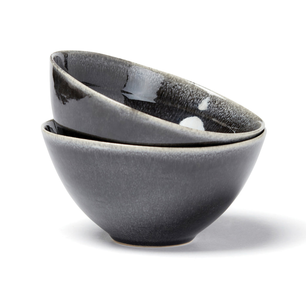 VINGA Nomimono bowl 15,5 cm, 2 pcs set - Black