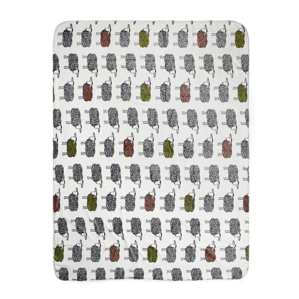 VINGA Sheep GRS recycled PET pile blanket - White