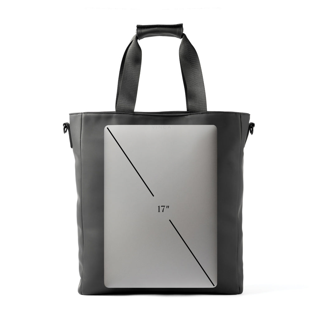 VINGA Baltimore office tote - Black