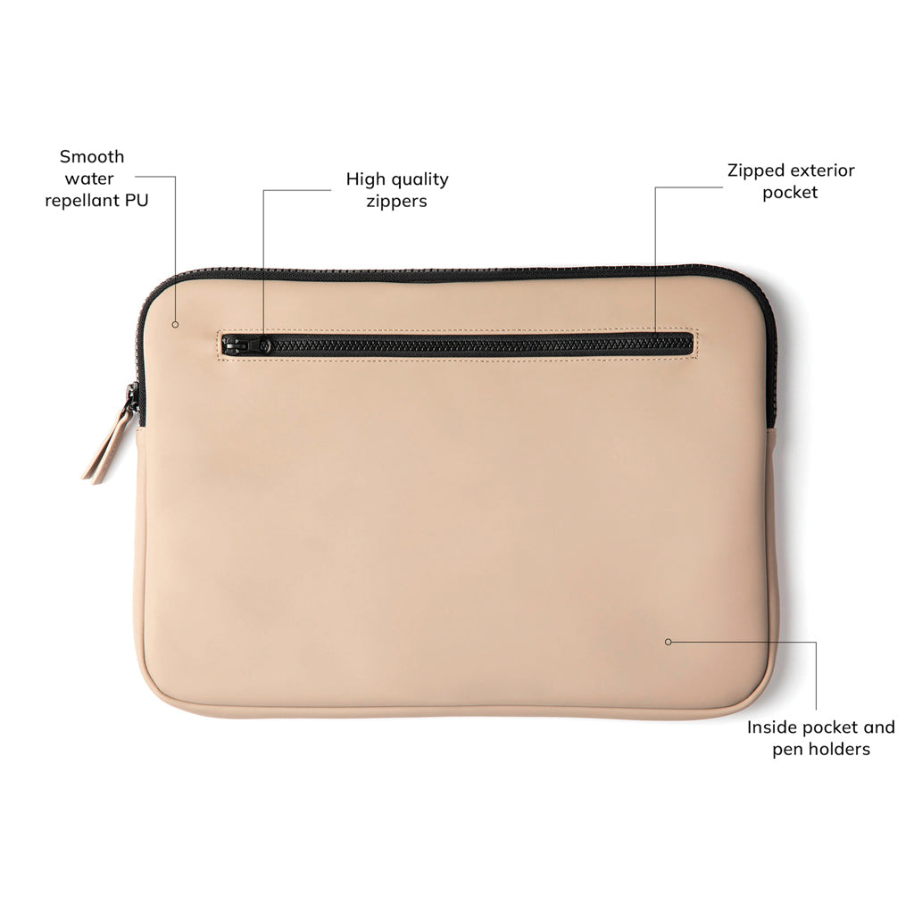 VINGA Baltimore laptopcase 15' - Greige