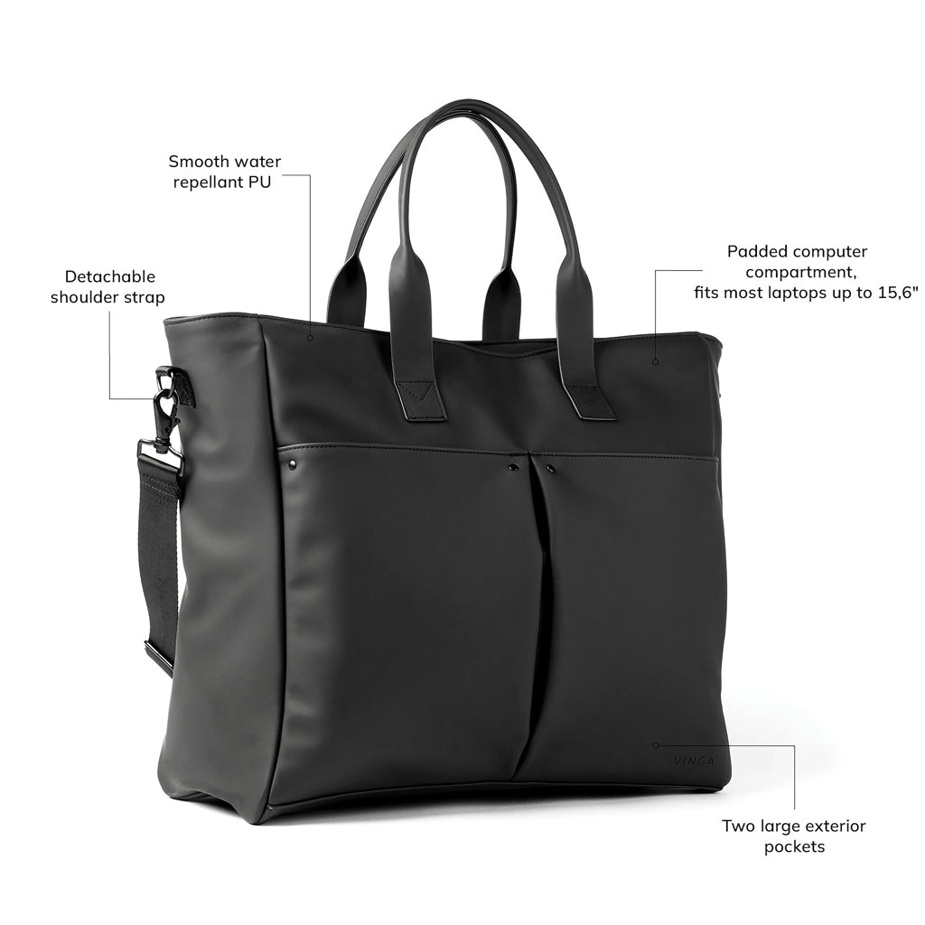VINGA Baltimore hybrid office bag - Black