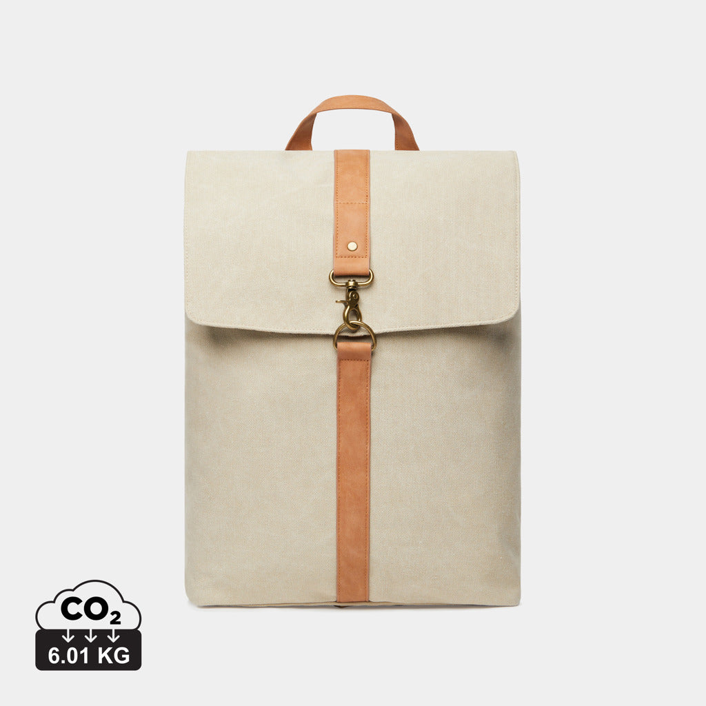 VINGA Bosler backpack GRS recycled canvas - Beige