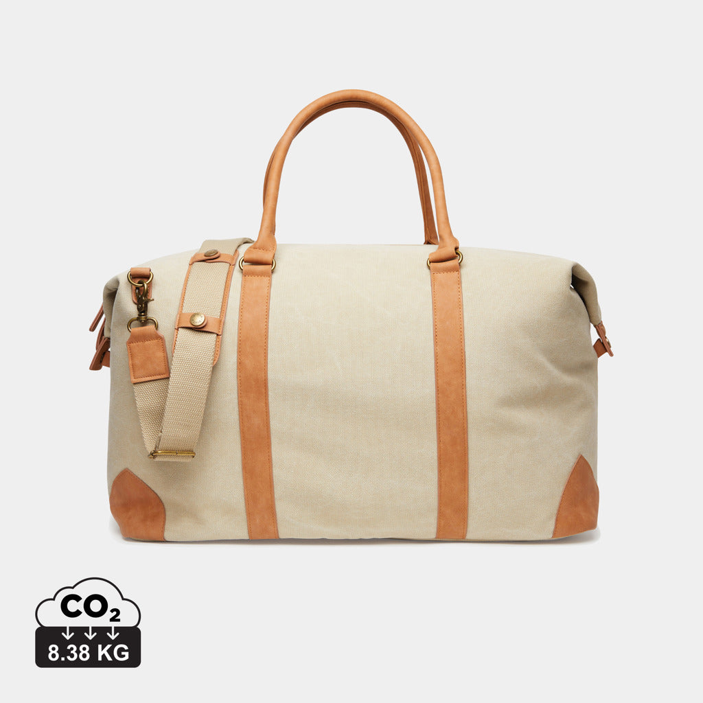 VINGA Bosler RCS recycled canvas duffelbag - Beige