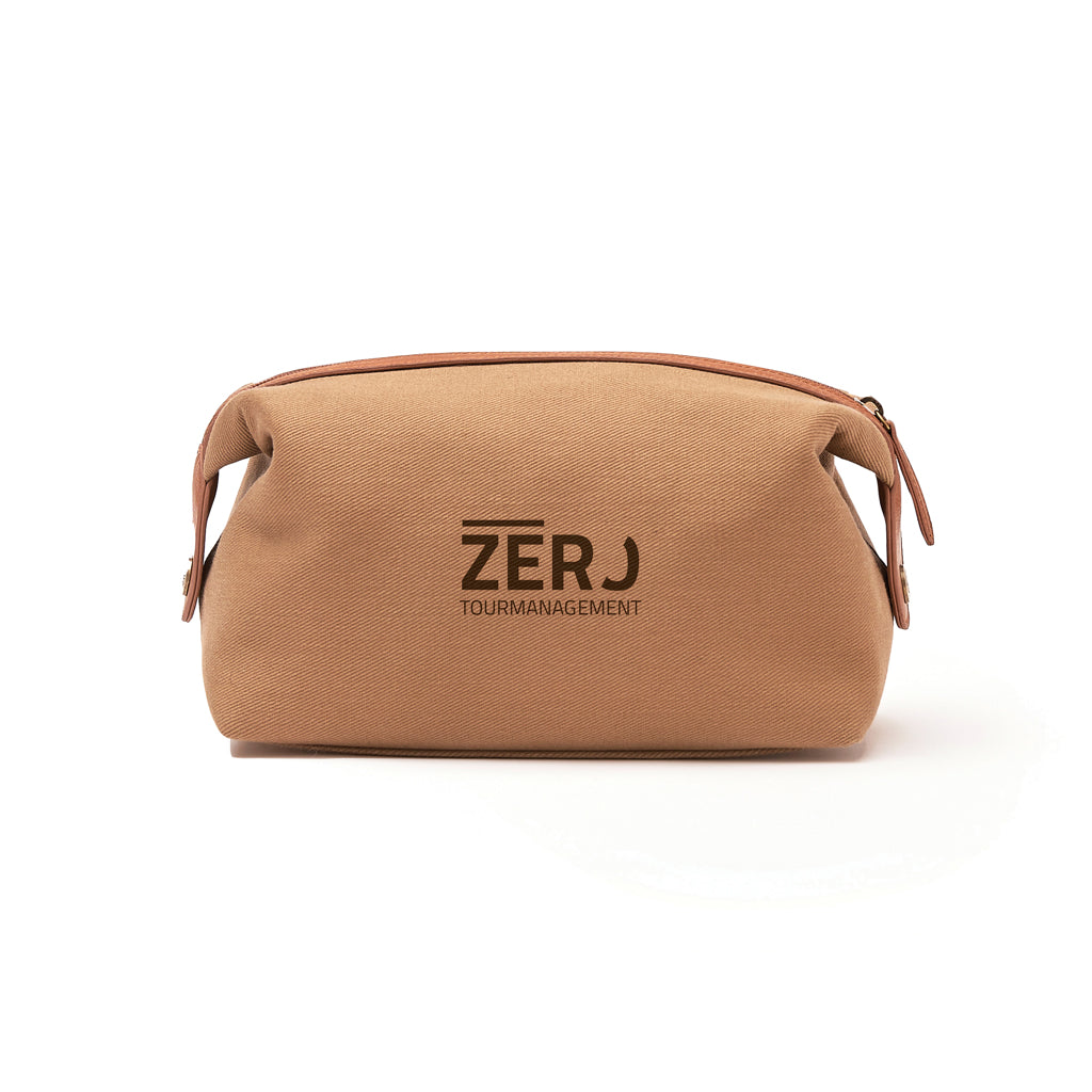 VINGA Sloane toiletry bag RCS recycled polyester - Brown