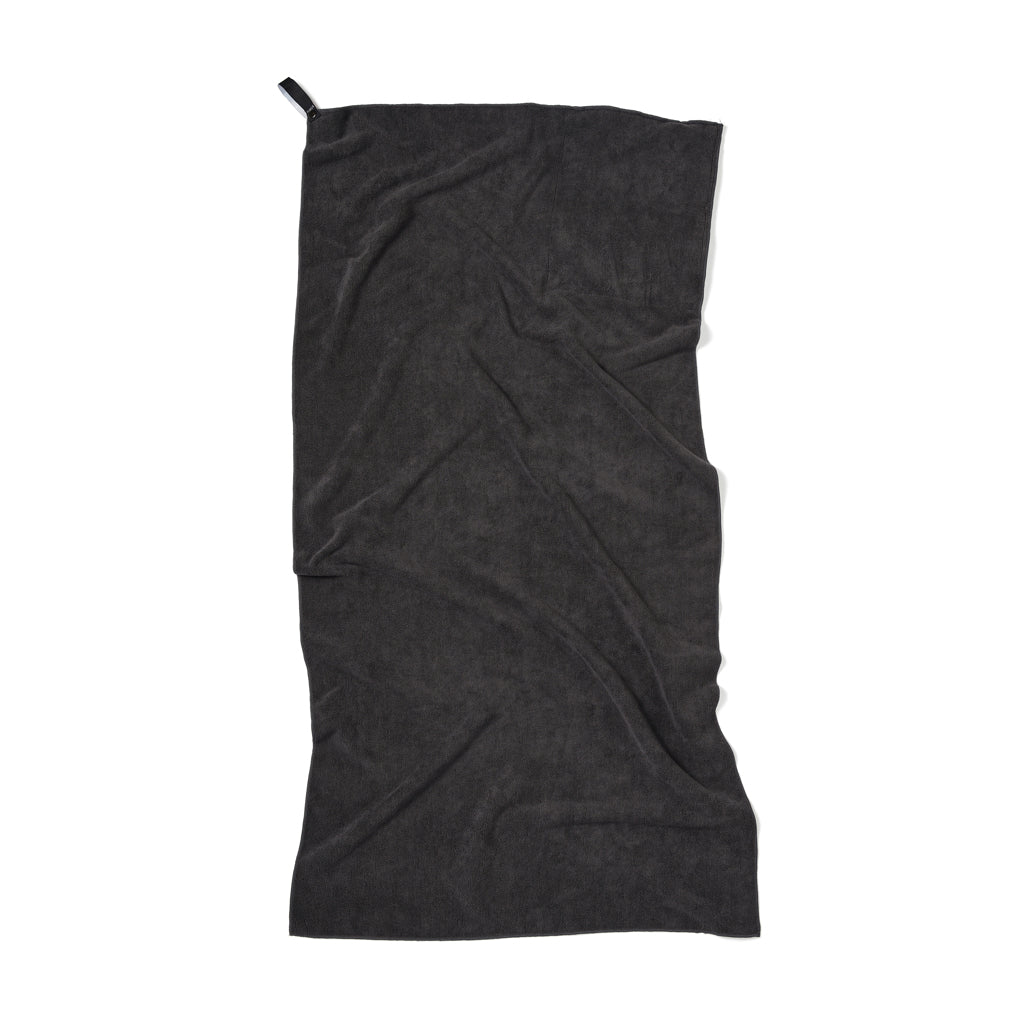 VINGA GRS RPET active dry towel 140 x 70cm - Black