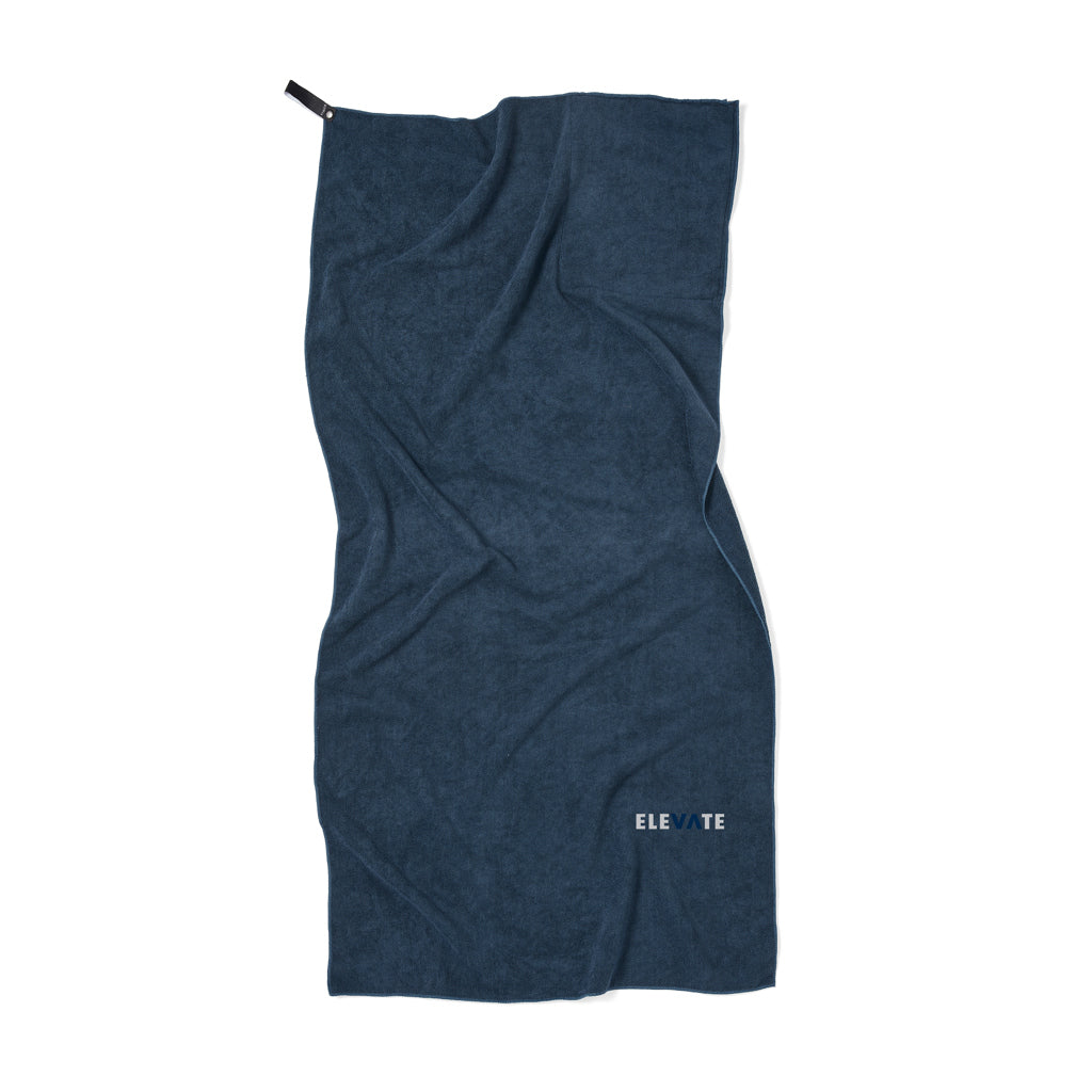 VINGA GRS RPET active dry towel 140 x 70cm - Blue