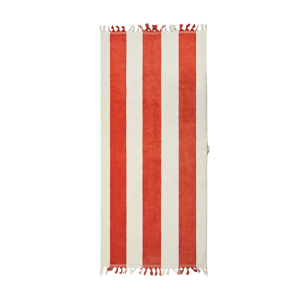 VINGA Valmer beach towel - Red