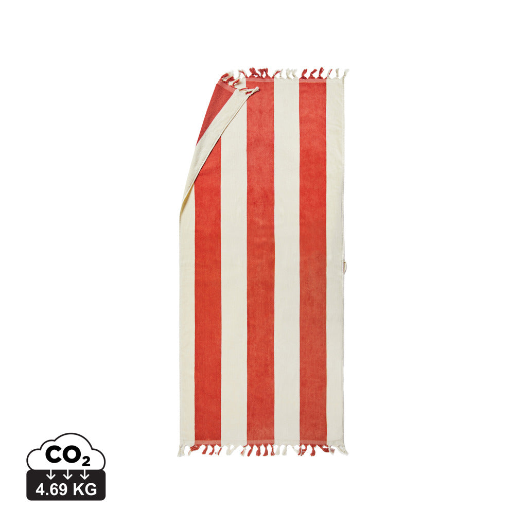 VINGA Valmer beach towel - Red