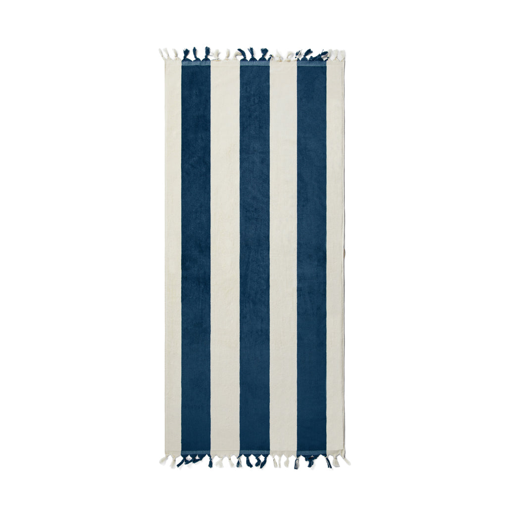 VINGA Valmer beach towel - Navy
