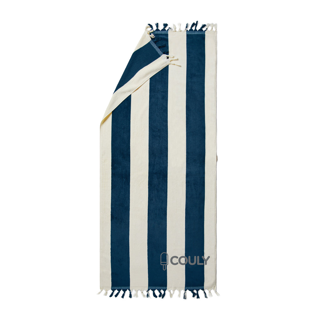 VINGA Valmer beach towel - Navy