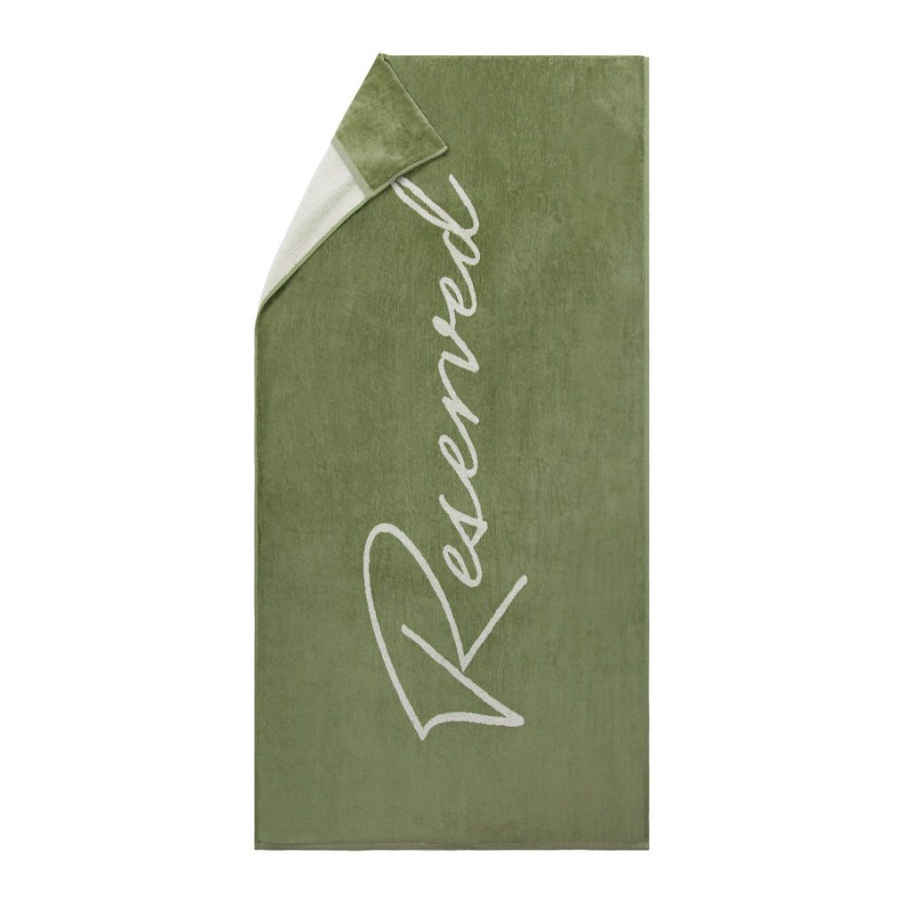 Vinga Lounge chair towel - Green