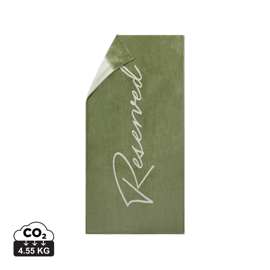 Vinga Lounge chair towel - Green