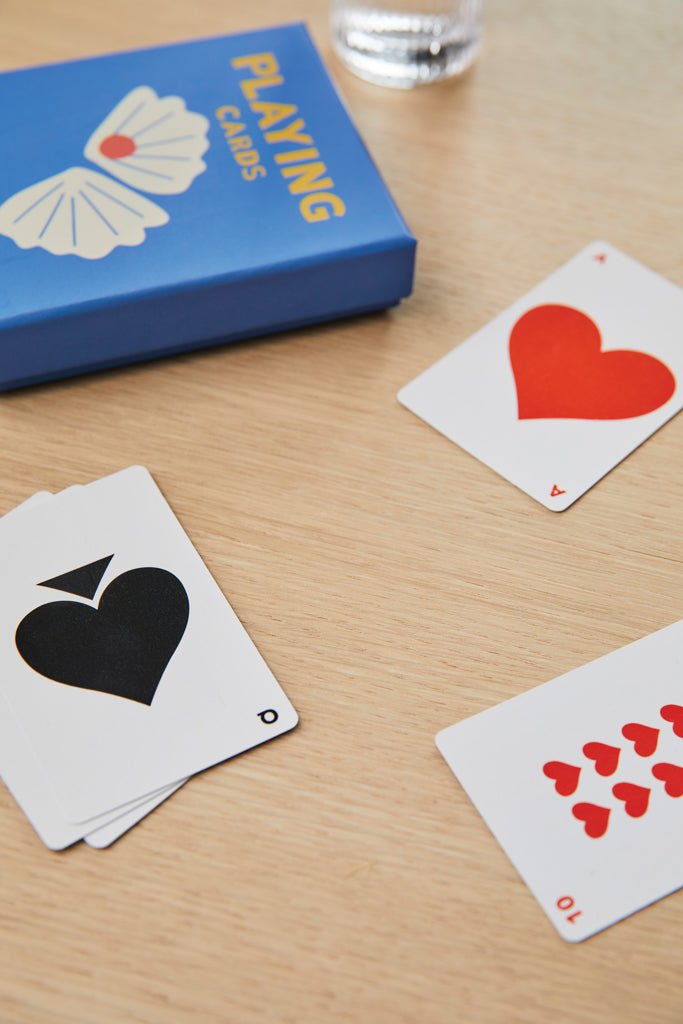 VINGA Playing cards coffee table edt. - Blue