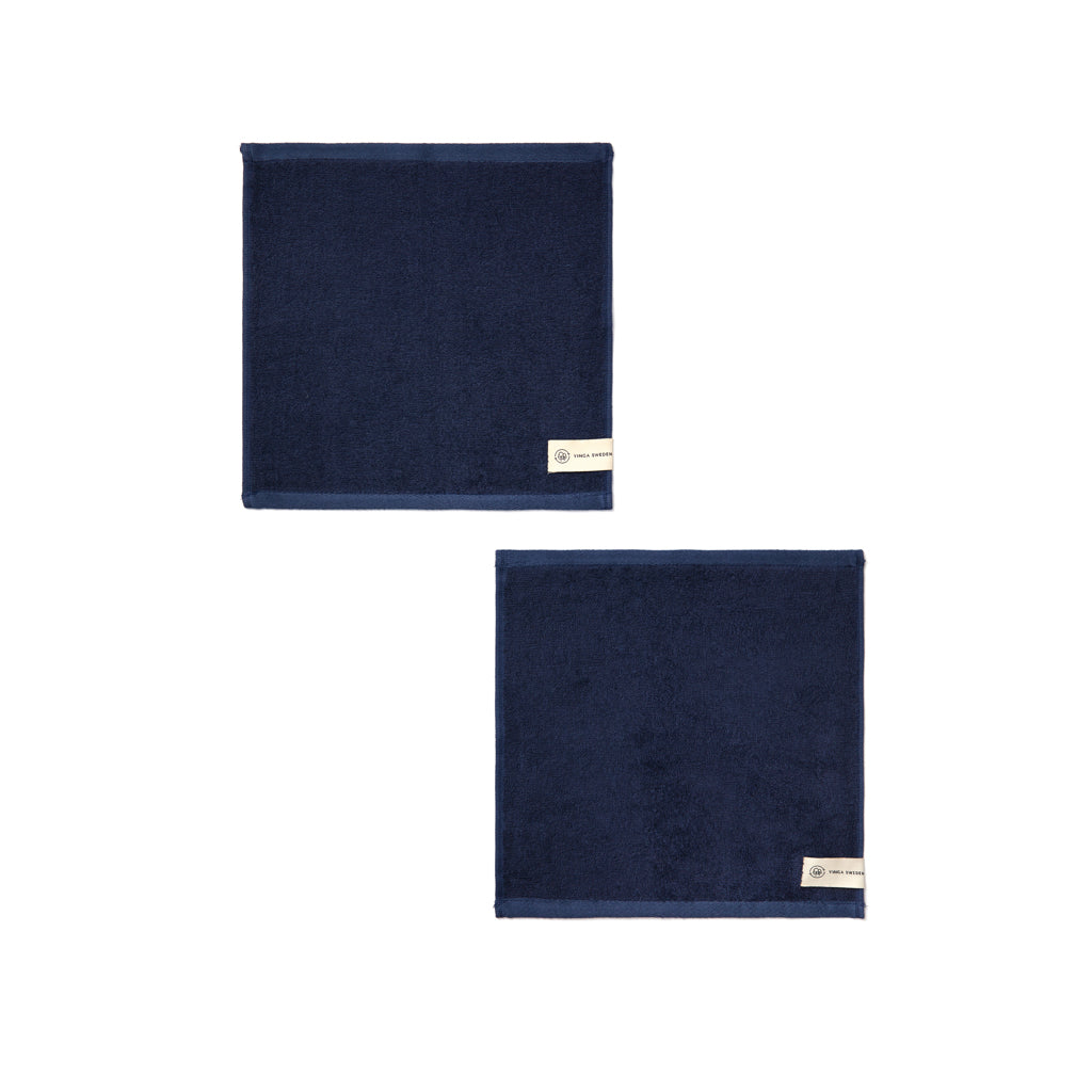 VINGA Birch towels 30x30 - Blue