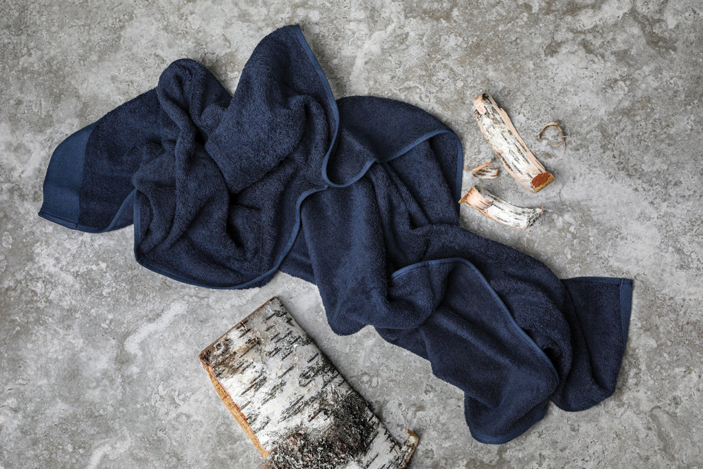 VINGA Birch towels 70x140 - Blue