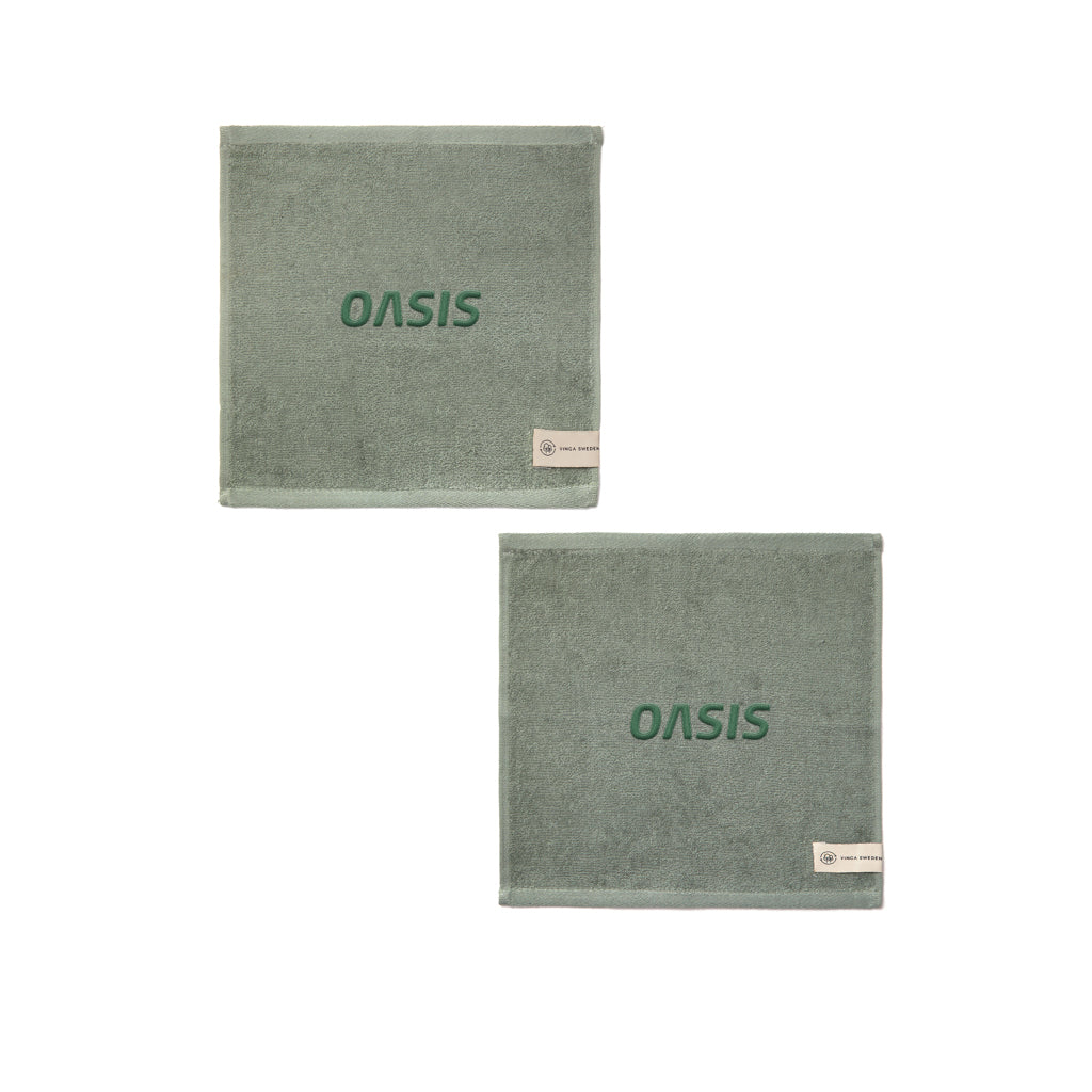 VINGA Birch towels 30x30 - Green