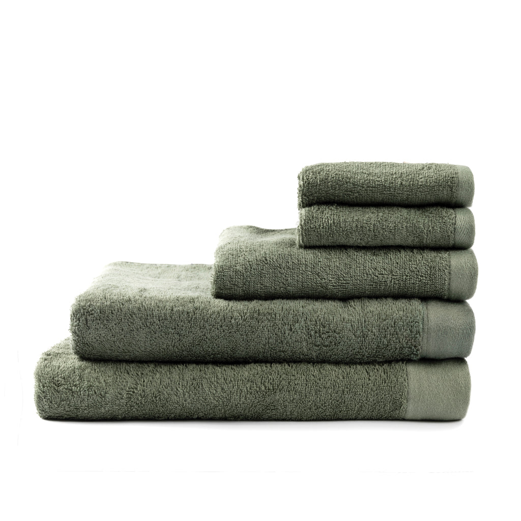 VINGA Birch towels 30x30 - Green