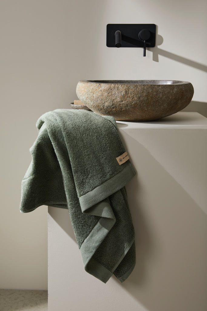 VINGA Birch towels 70x140 - Green