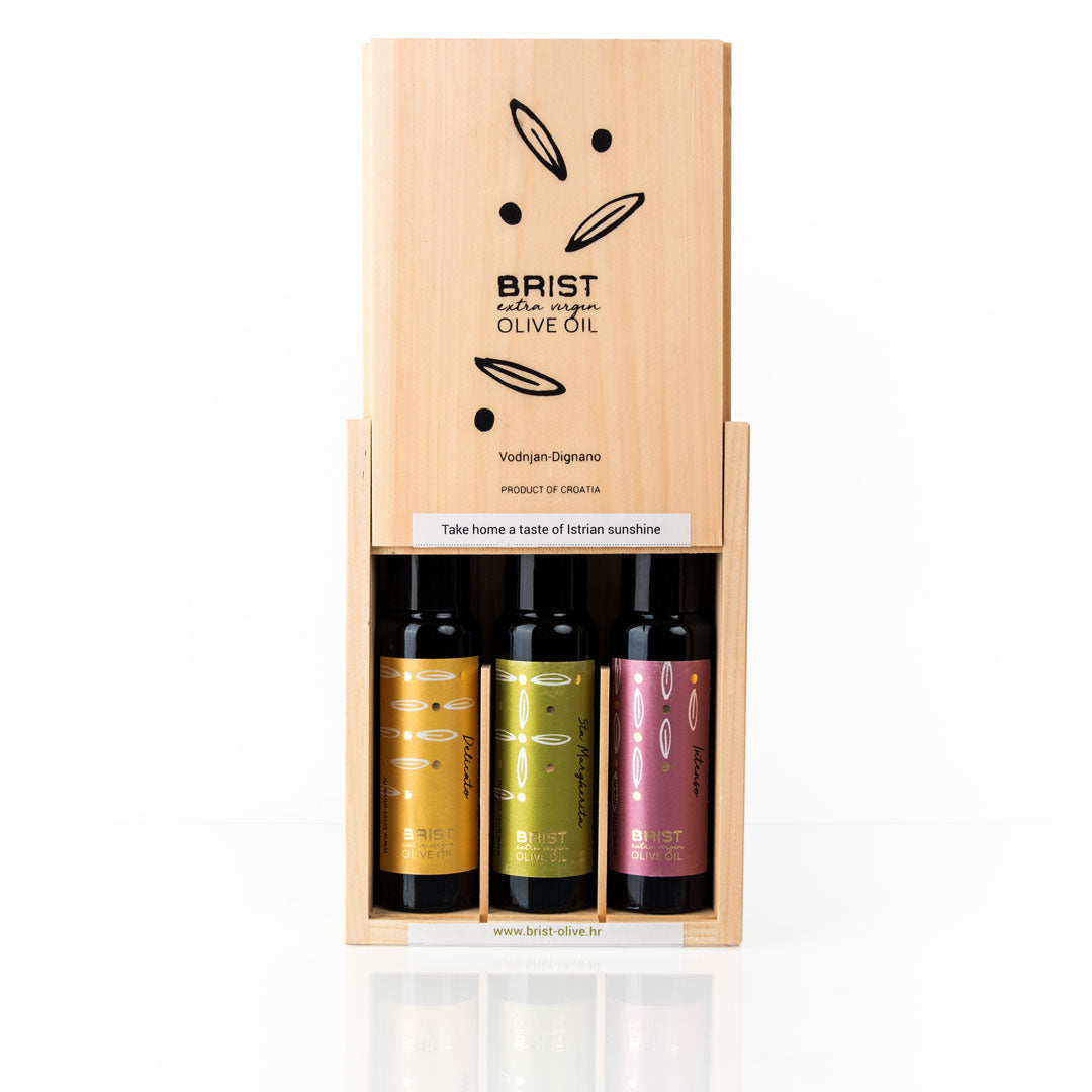 Premium Olive Oil Gift Box - Indigo