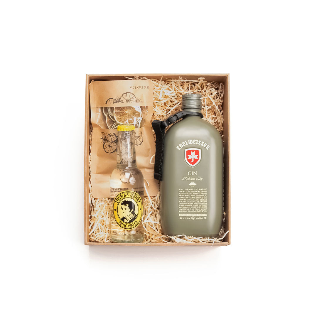 Edelweisser Dalmatian Dry Gin Gift Box - Indigo