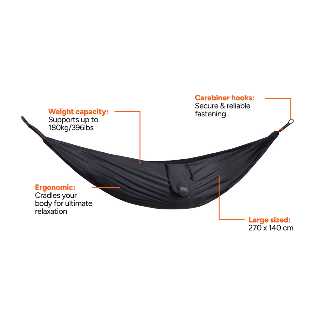 Nordic Drift GRS Trail outdoor Hammock - Black
