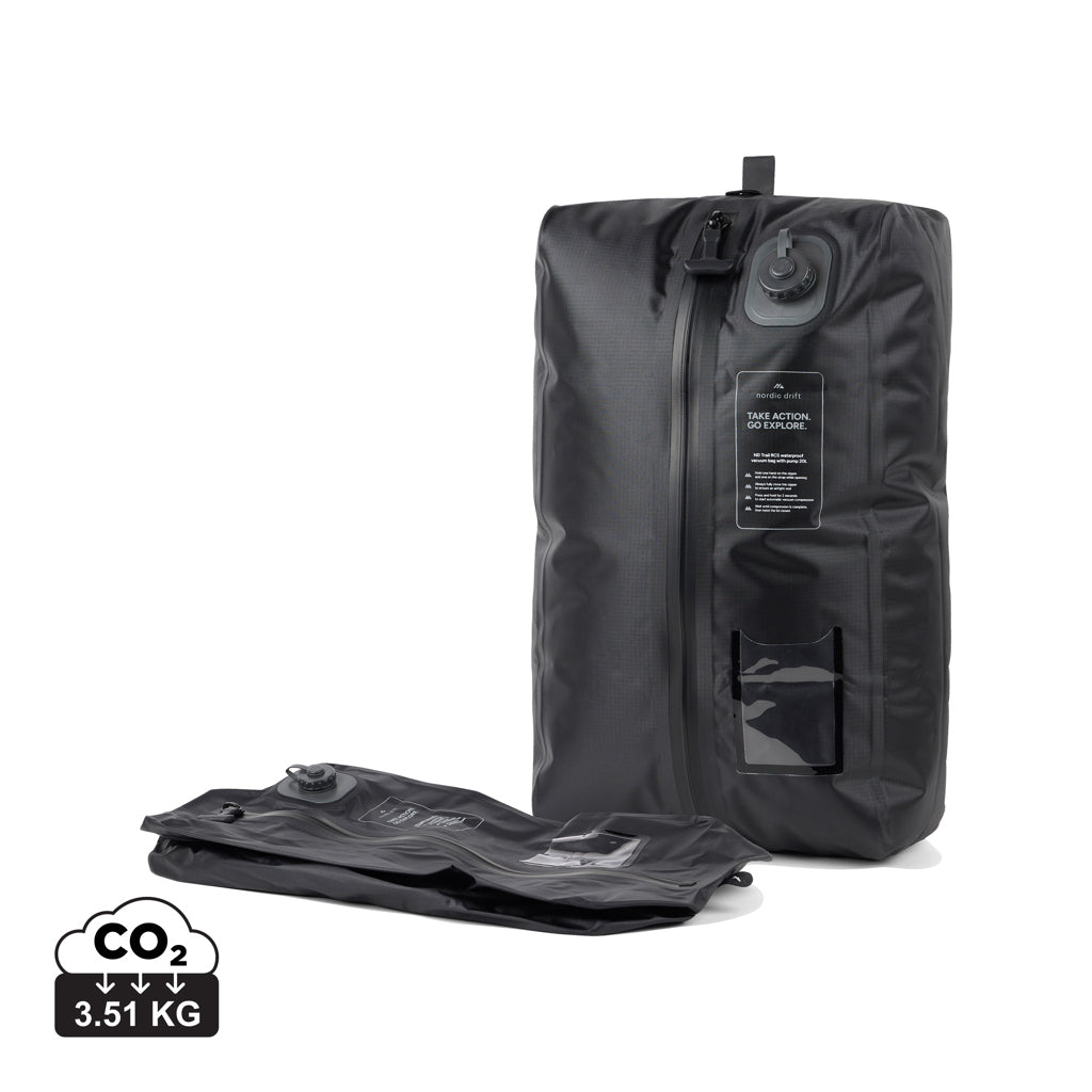Nordic Drift Trail RCS IPX 8 vacuum bag with pump 20L - Black