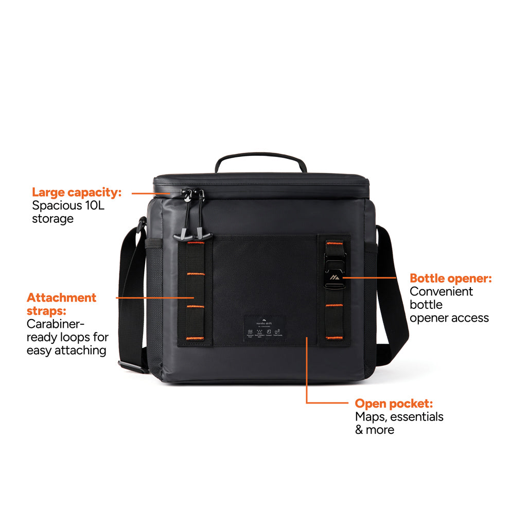 Nordic Drift Storm RCS water-repellent cooler bag 10L - Black