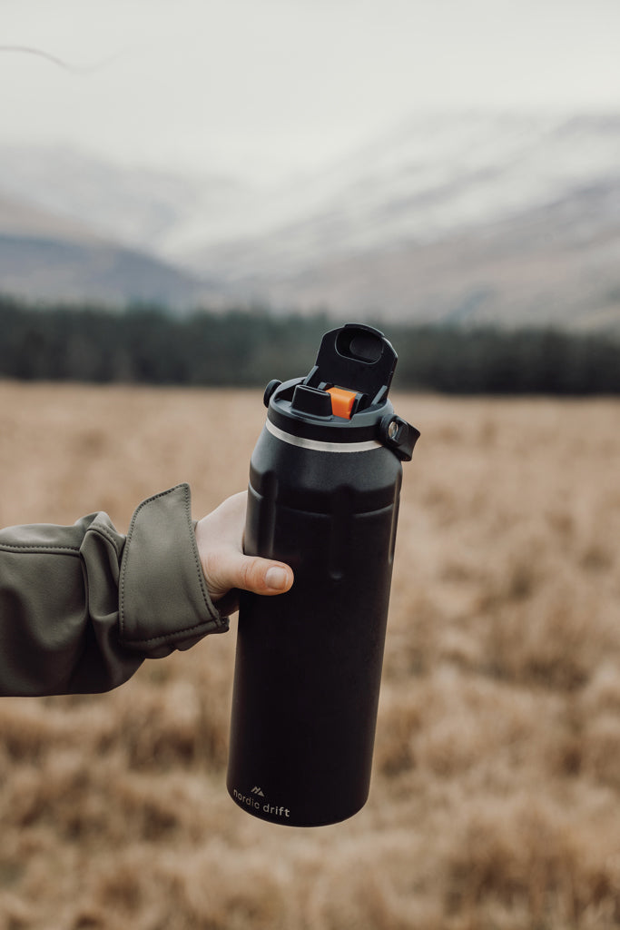Nordic Drift Trail RCS Insulated sports bottle 940ml - Black