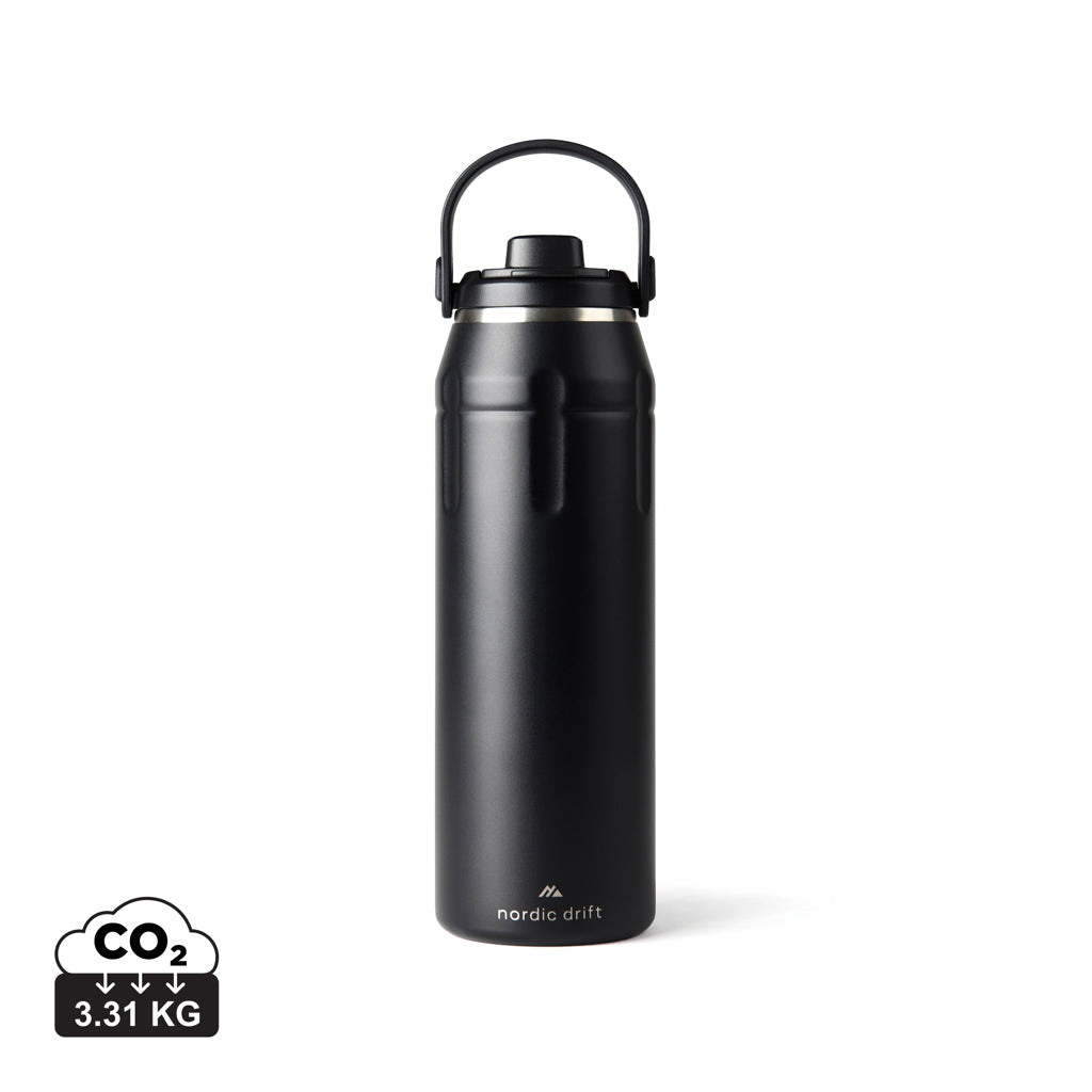 Nordic Drift Trail RCS Insulated sports bottle 940ml - Black