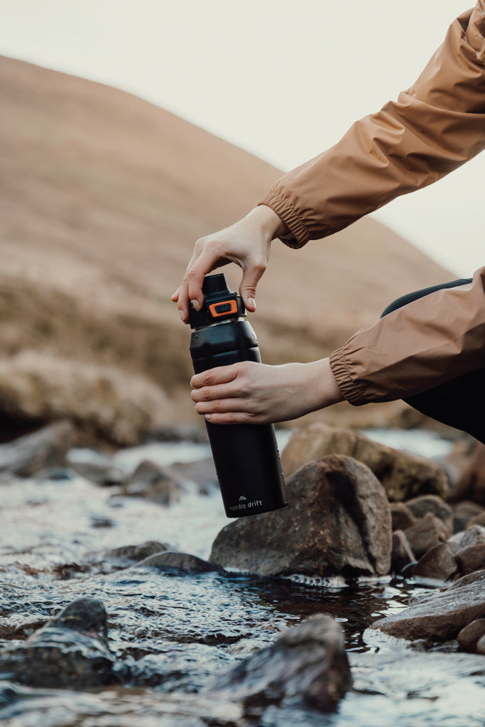 Nordic Drift Trail RCS Insulated Lockable Sports Bottle - Black