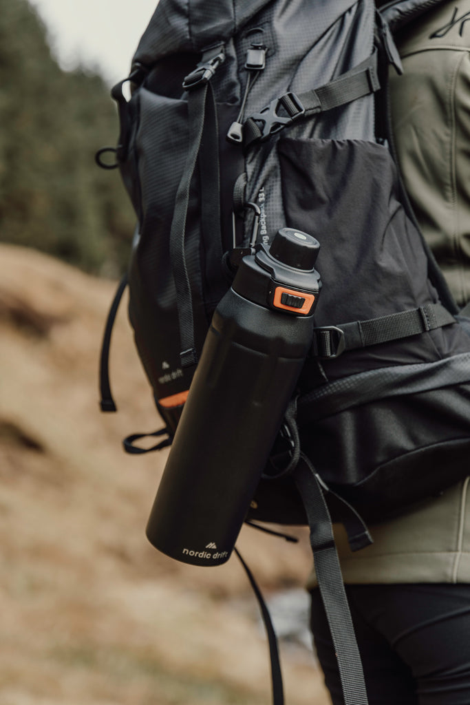 Nordic Drift Trail RCS Insulated Lockable Sports Bottle - Black