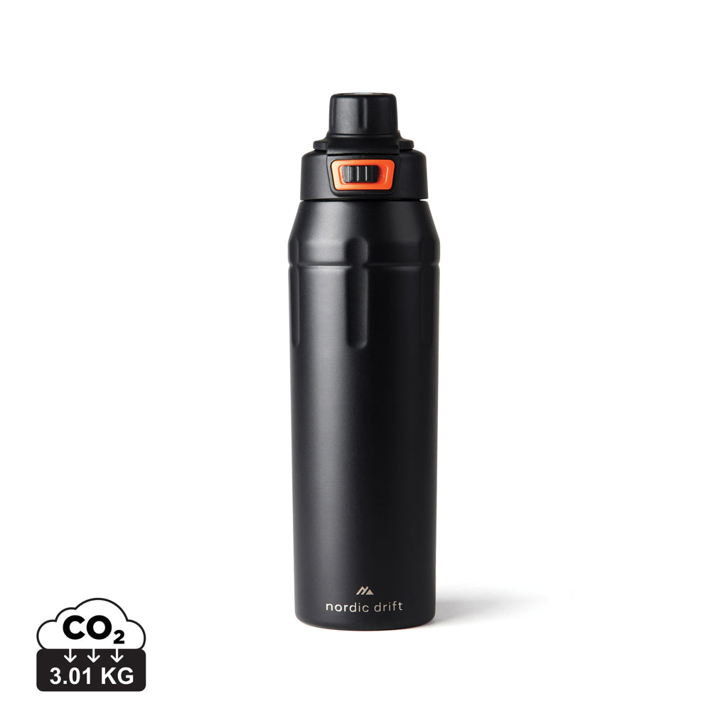 Nordic Drift Trail RCS Insulated Lockable Sports Bottle - Black