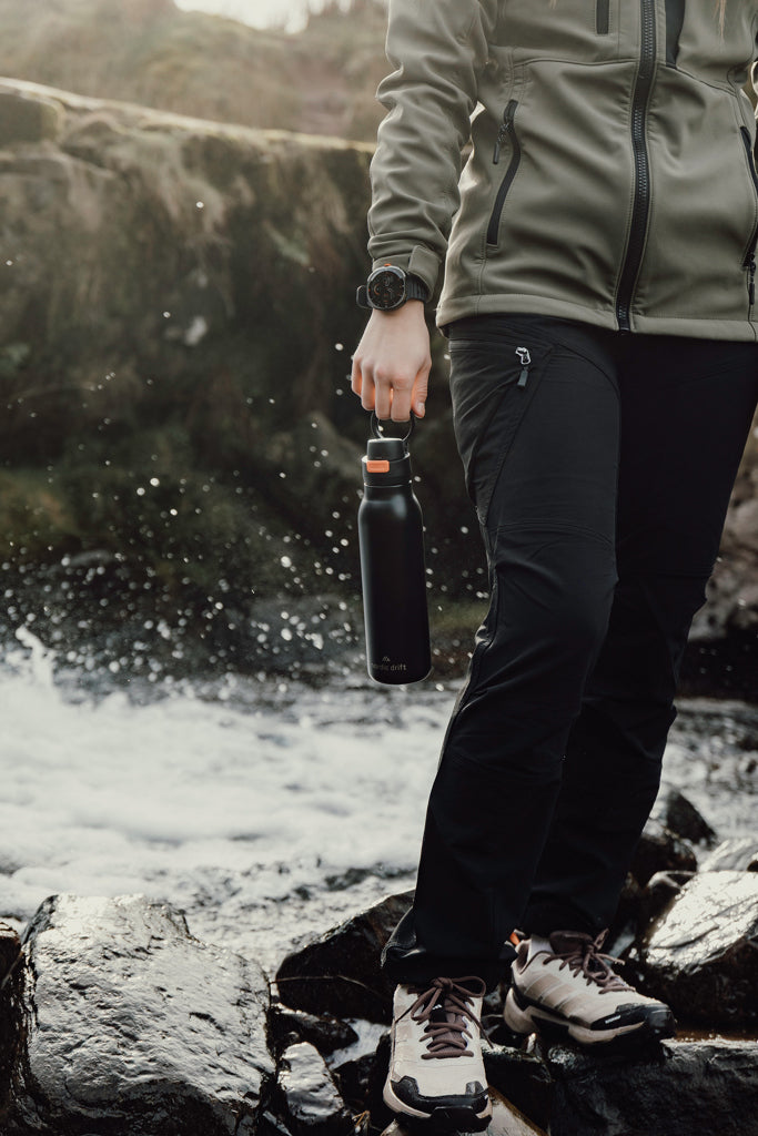 Nordic Drift Trail RCS Single Wall Water Bottle 750ml - Black
